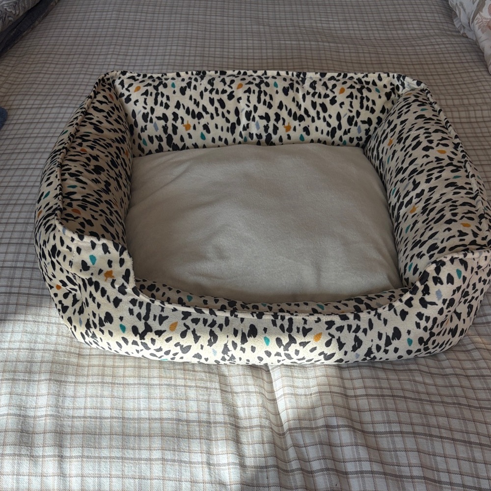 Leopard Print Pet Bed